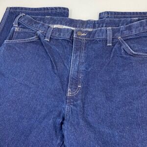 Dickies Mens 42x28 Blue FR Flame Resistant Denim Work Jeans ARC Rating 20.0 FLAW